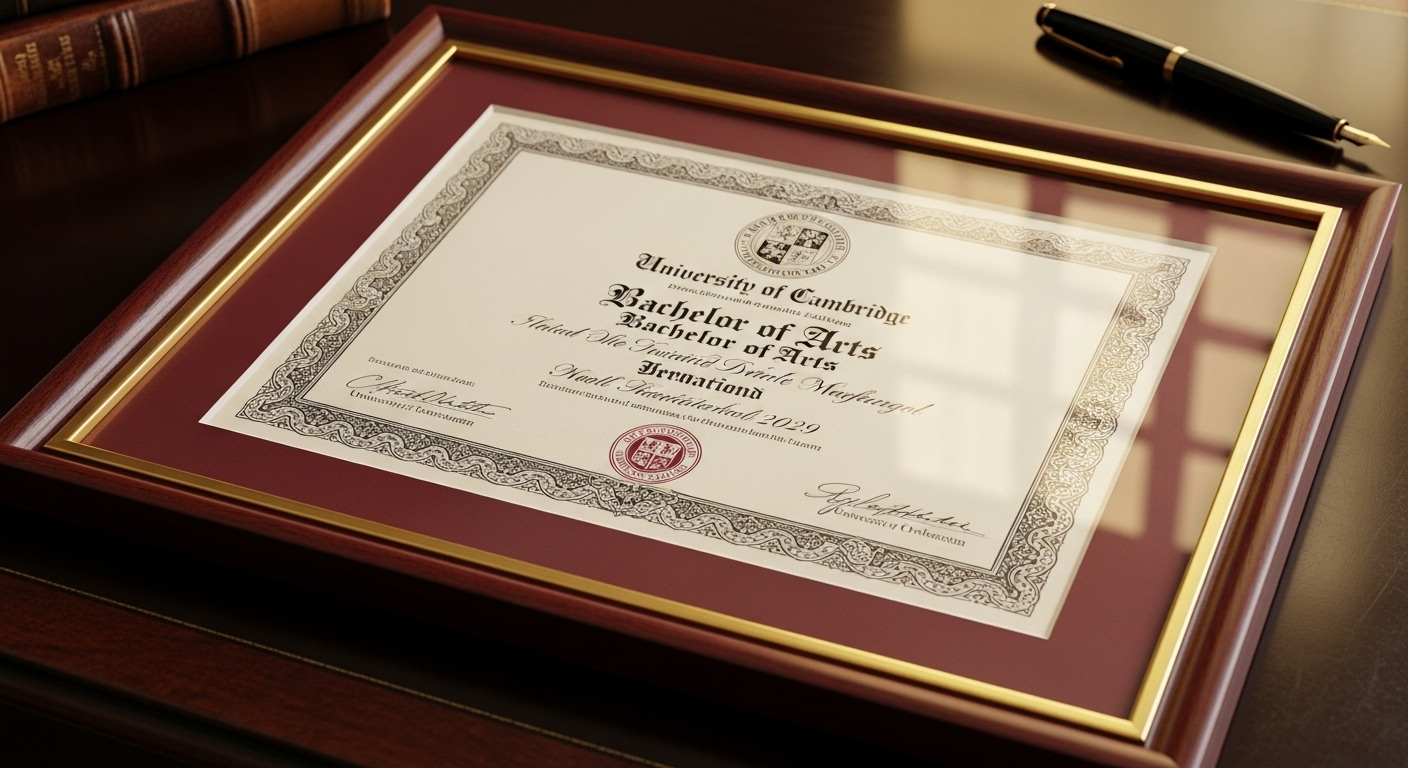 University Diploma Frame