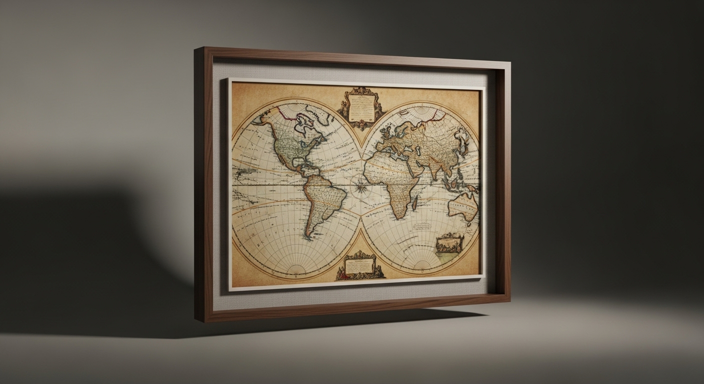 18th Century Map Frame
